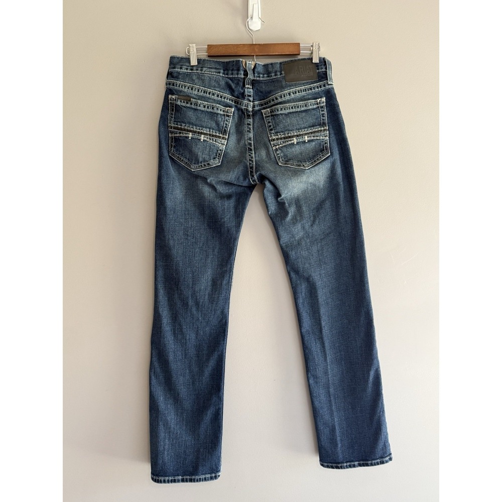 Ariat M7 Rocker Jeans Mens 32x34 Stretch Slim Fit Straight Coltrane Medium Wash - Picture 2 of 16